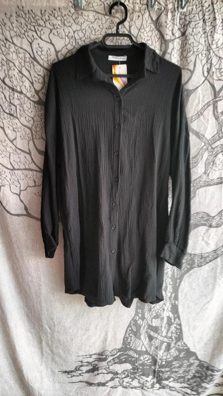 camisa larga negra – photo 5